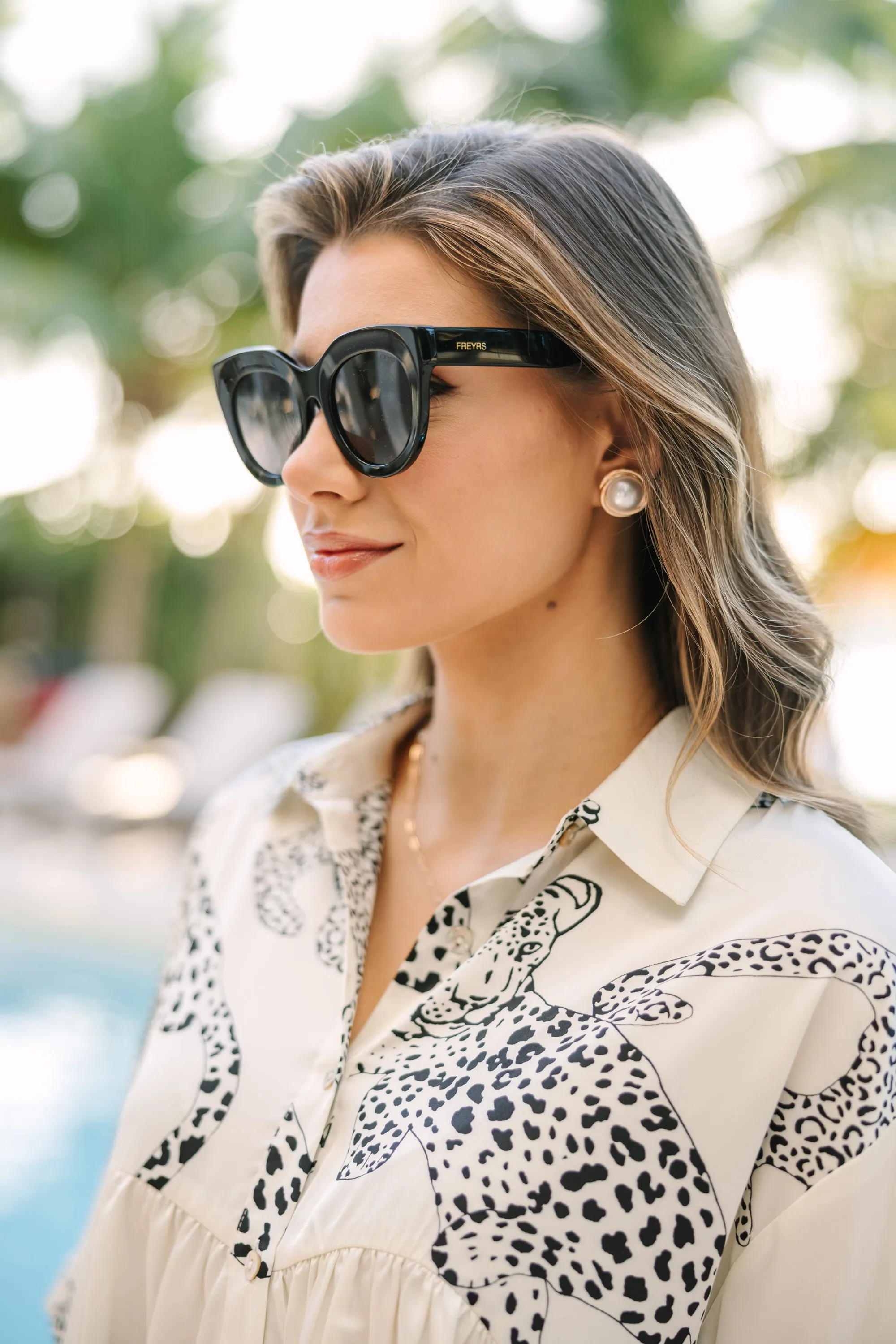 Freyrs: Charlotte Black Cat Eye Sunglasses
