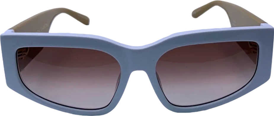 Linda Farrow White Senna Sunglasses