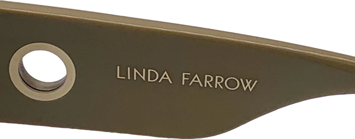 Linda Farrow White Senna Sunglasses