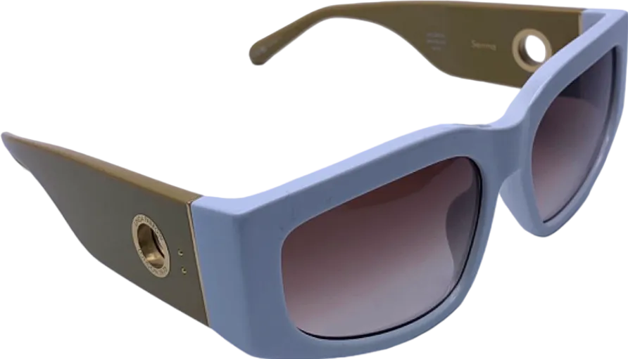 Linda Farrow White Senna Sunglasses
