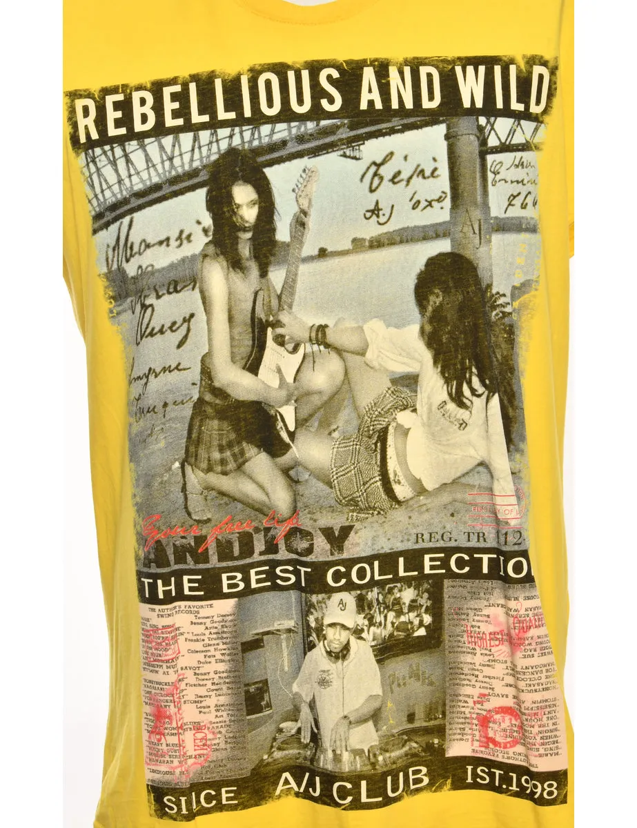 Rebellious & Wild Band T-shirt - XL