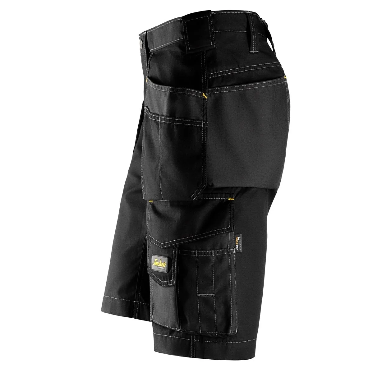 Snickers&#x20;3023&#x20;Craftsmen,&#x20;Shorts&#x20;Pocket&#x20;Shorts,&#x20;Rip&#x20;Stop&#x20;-&#x20;Black