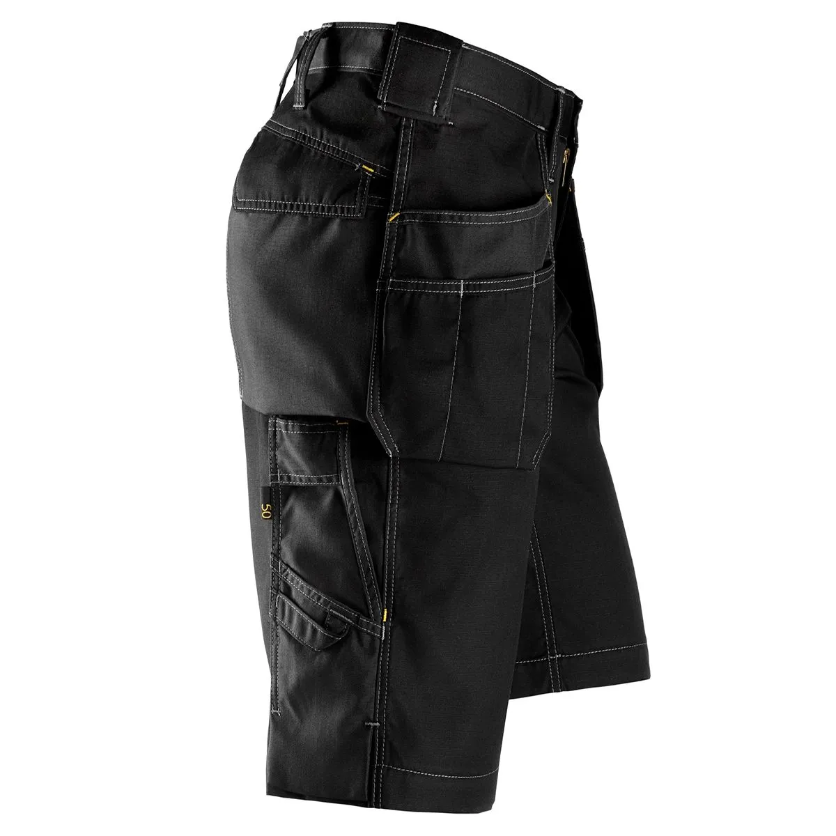Snickers&#x20;3023&#x20;Craftsmen,&#x20;Shorts&#x20;Pocket&#x20;Shorts,&#x20;Rip&#x20;Stop&#x20;-&#x20;Black