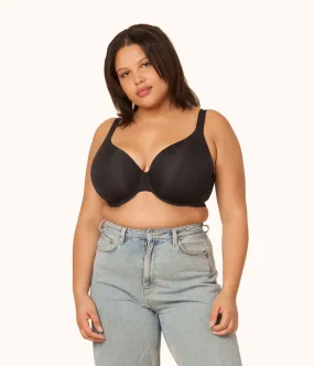 The Full Support T-Shirt Bra: Jet Black