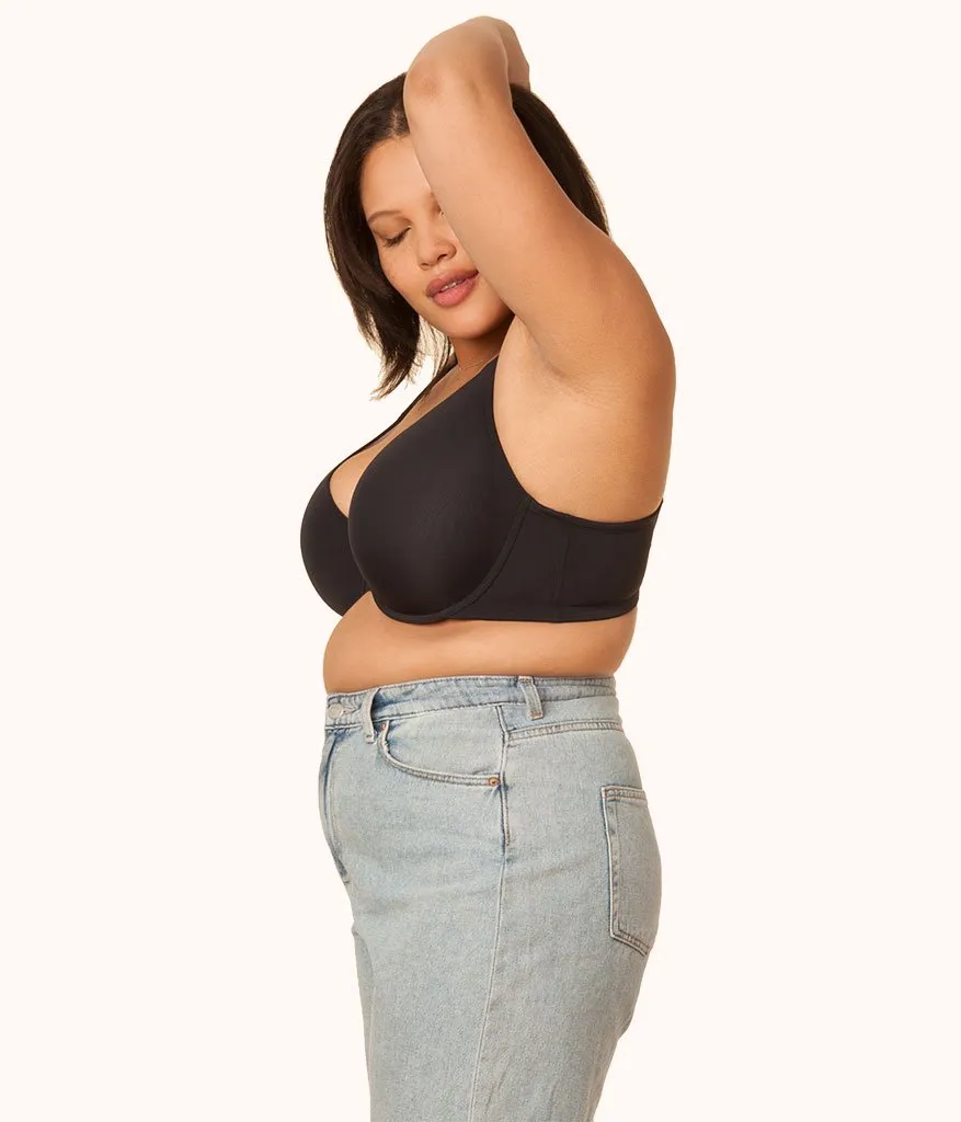The Full Support T-Shirt Bra: Jet Black