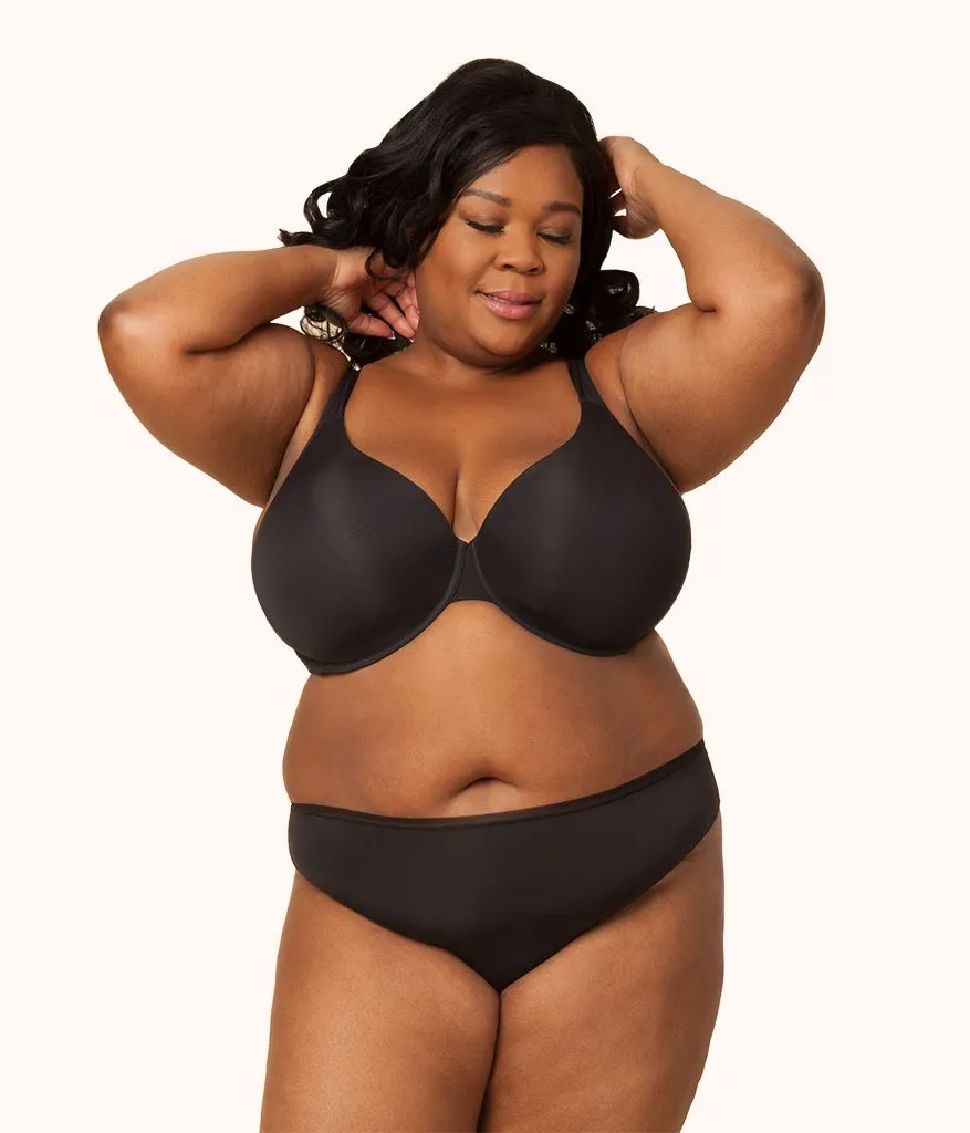 The Full Support T-Shirt Bra: Jet Black