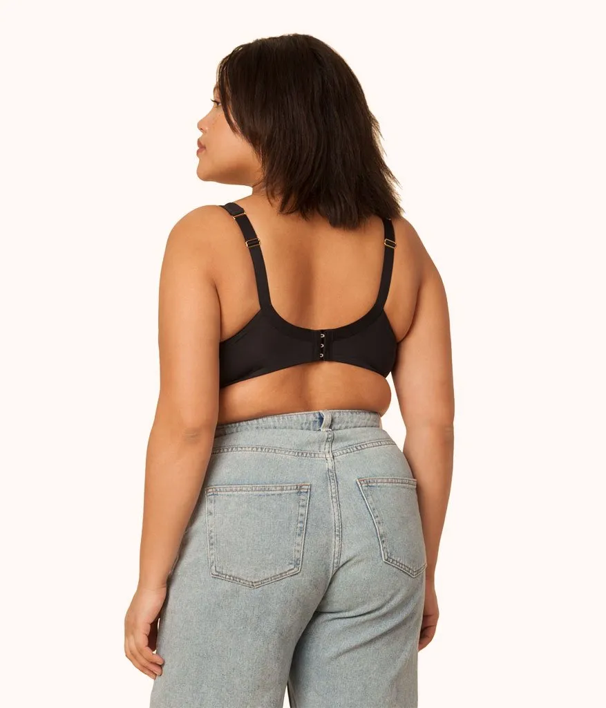 The Full Support T-Shirt Bra: Jet Black