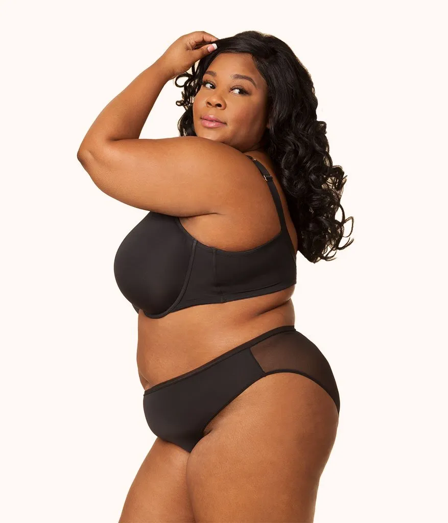 The Full Support T-Shirt Bra: Jet Black